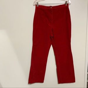 Vintage Red Boot Cut Pants